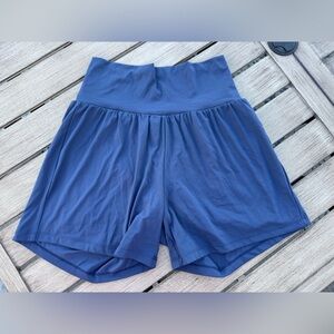 HALARA Women's High-Waisted Blue Shorts